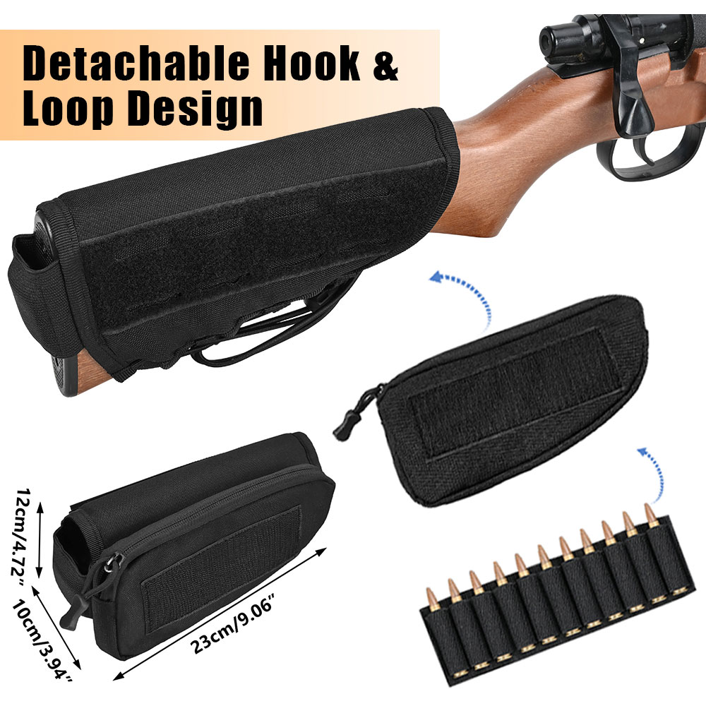 Hunting Outdoor Stores - Taktik tüfek buttstock kabuk tutucu kılıfı