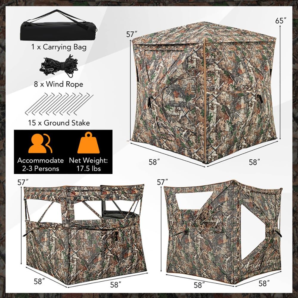 Outdoor Hunting Blinds - 5'i 1 Arada Ayrılabilir Avlanma Çadırı,