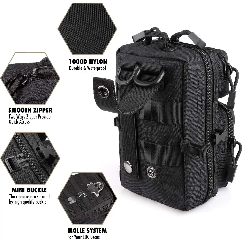Outdoor Hunting Gear Storage - Mini Molle Çok Amaçlı Çantası, Açık