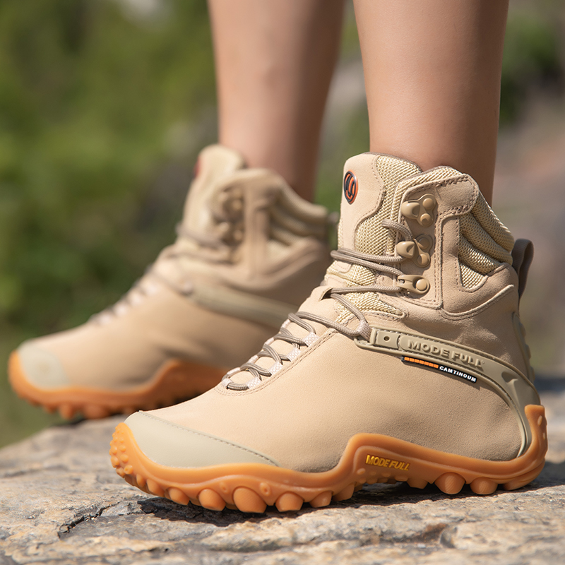 Hunting Outdoor Boots - Inek deri erkek kış yürüyüş botları