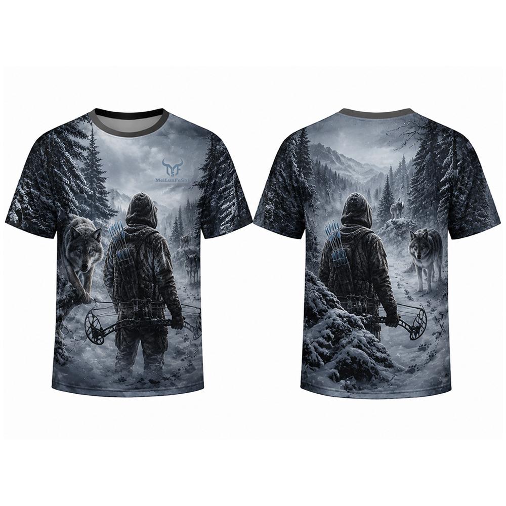 Gotik Kafatası Okçu 3D Baskılı - Outdoor Hunting Graphic Tees incelemesi ve fiyatı