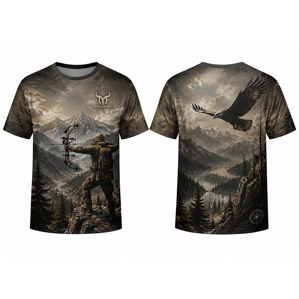 Gotik Kafatası Okçu 3D Baskılı - Outdoor Hunting Graphic Tees incelemesi ve fiyatı