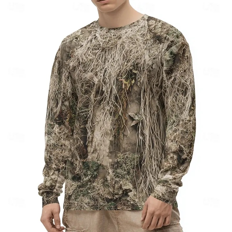 Erkek Kamuflaj Hayvan Desenli  - Outdoor Hunting Graphic Tees incelemesi ve fiyatı