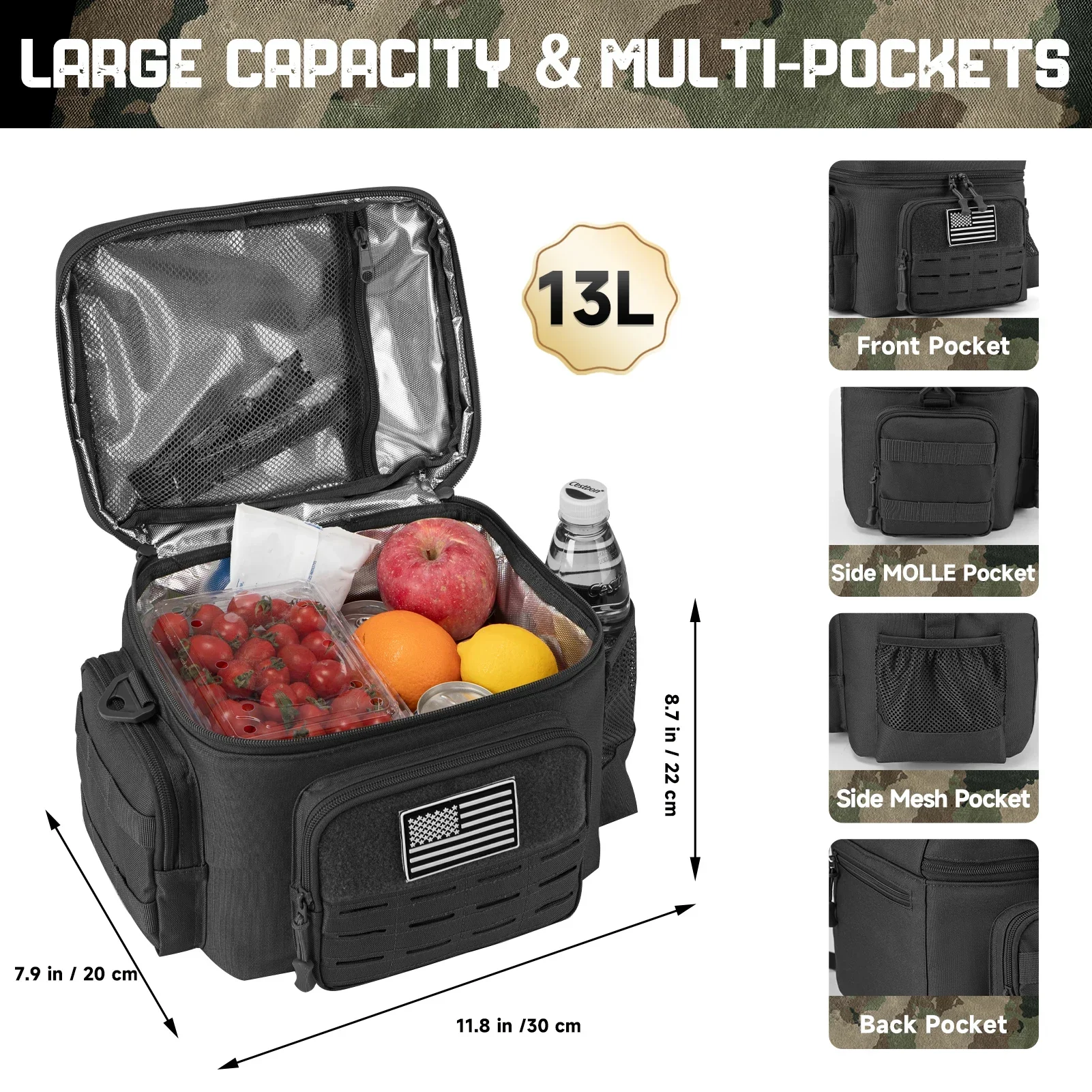 13L Taktik Termal Soğutucu Çan - Outdoor Hunting Gear Storage incelemesi ve fiyatı