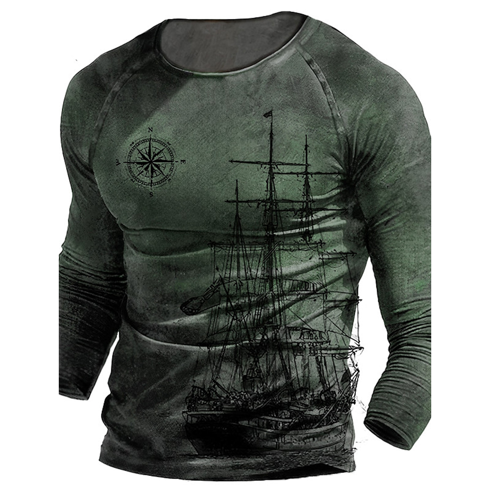 Erkek uzun kollu grafik hiçbir - Outdoor Hunting Graphic Tees incelemesi ve fiyatı